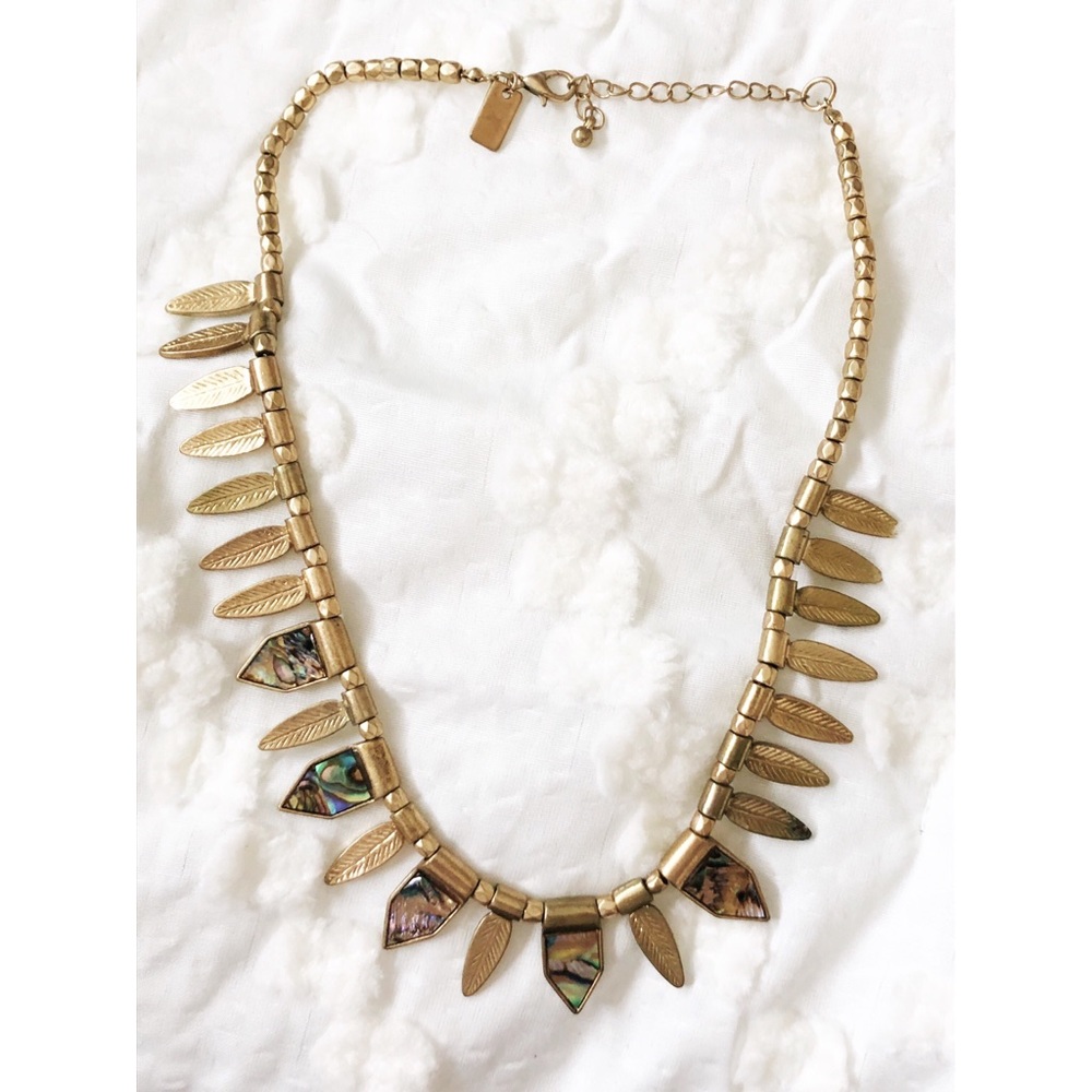 Boho feather necklace